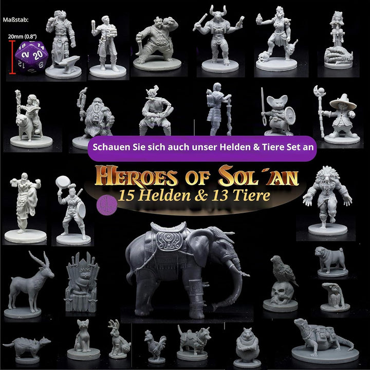 Wildspire Fantasy Bookish Dragon Miniatur – Riesige Grösse 15,2 cm für DND-Miniaturen, 28 mm, Bulk D