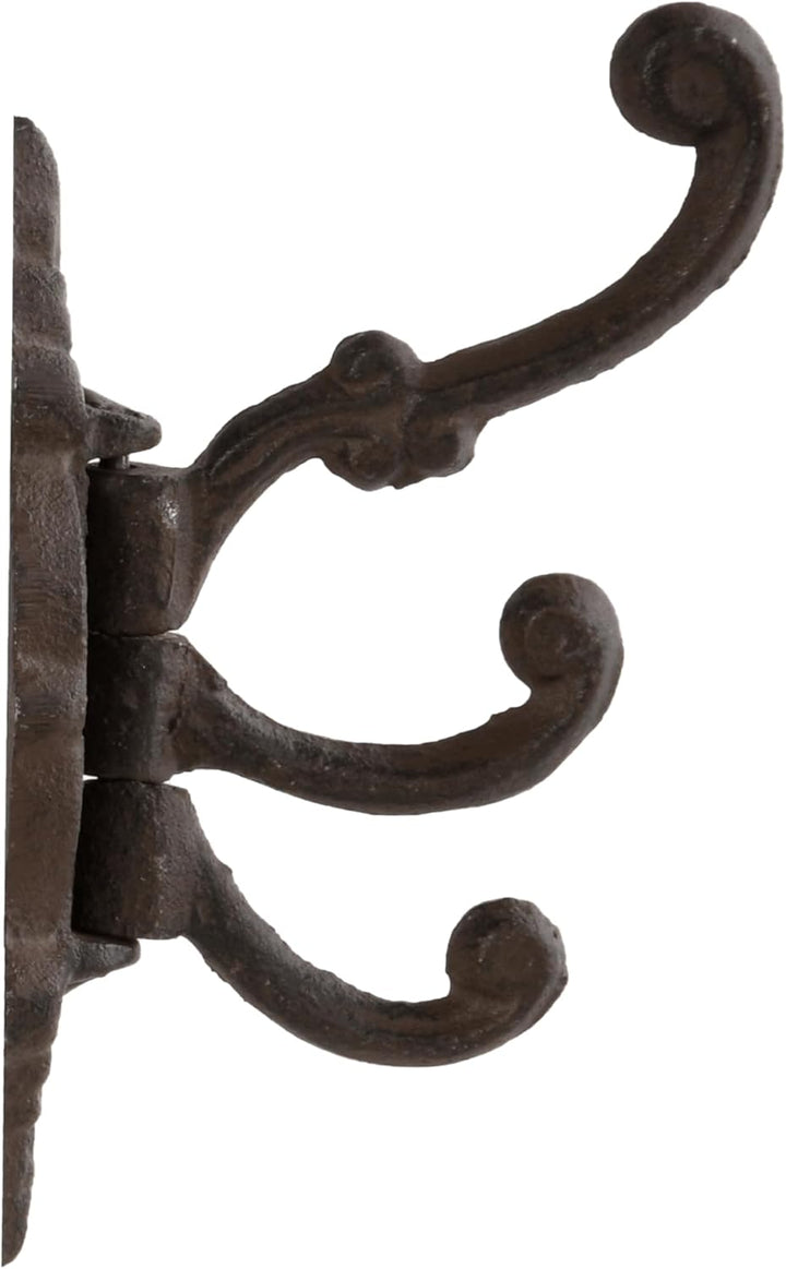 degawo Wandgarderobe Haken im 5 er Set Handtuchhaken - Moderner schwarzer- brauner Wandhaken - Stilv