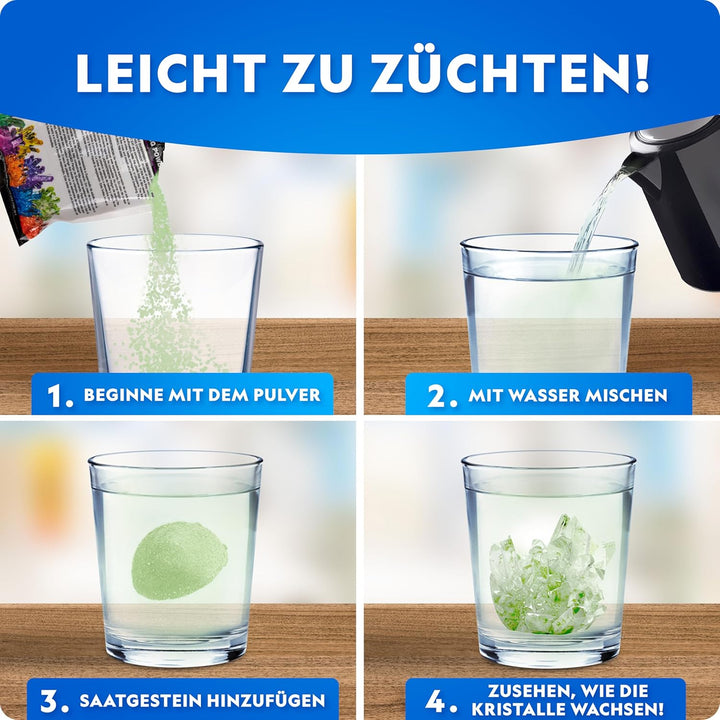 NATIONAL GEOGRAPHIC Jumbo-Leuchtkristall-Zuchtset – Bis zu 3x grösser als unsere Standardkristalle,