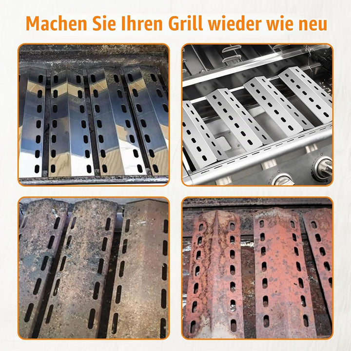 33,5 x 12cm Edelstahl Brennerabdeckung für Enders San Diego 3, Enders San Diego Evo,Brennerabdeckung