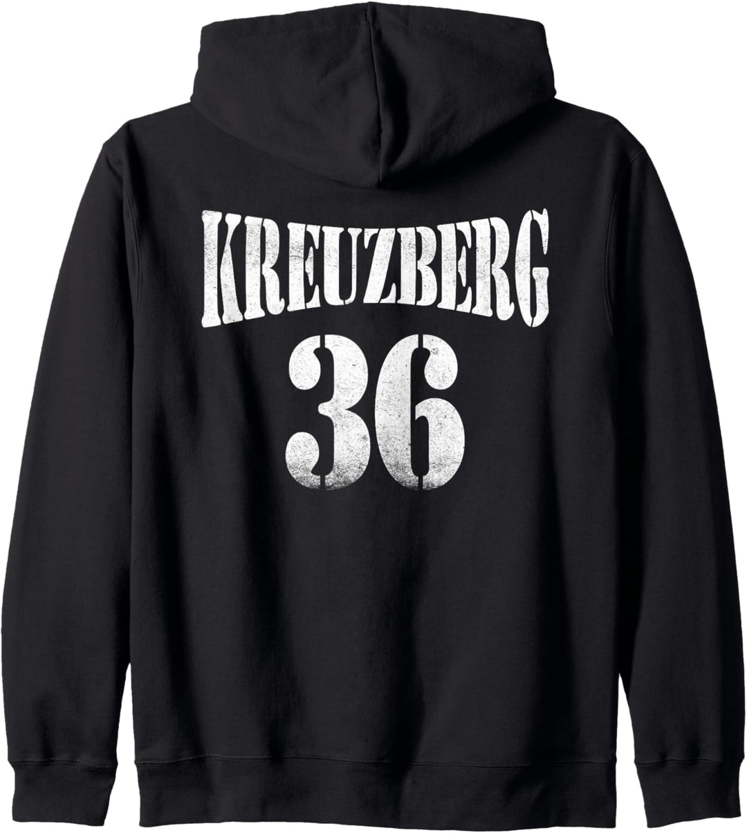 Kreuzberg 36 - Weisses Grunge/Vintage Design Berliner Bezirk Kapuzenjacke