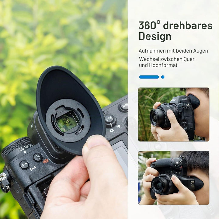JJC Weiche Silikon-Augenmuschel Okular für Nikon Z 9, Z 8, Z f, Z9 Z8 Zf spiegellose Kamera ersetzt