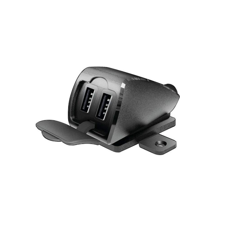 Lampa 38827 USB-Fix Trek 2 Dual-USB-Ladegerät, wasserdicht, Befestigung mit Schrauben oder doppelsei