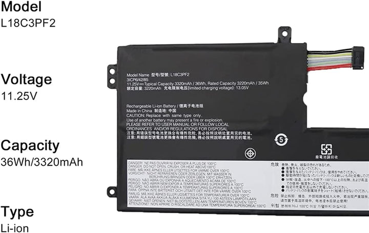 AKKEE L18C3PF2 Laptop Akku für Lenovo V155-15API V340-17IWL Ideapad L3-15IML05 L340-15API L340-15IWL