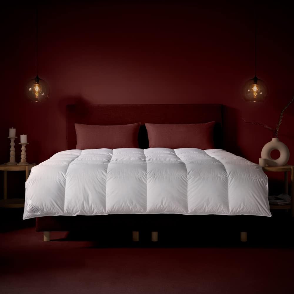 ESTELLA Bettdecke Winter Elegance | Weiss | 135x200 cm | Ultraleicht &amp; wärmend, 135x200 cm