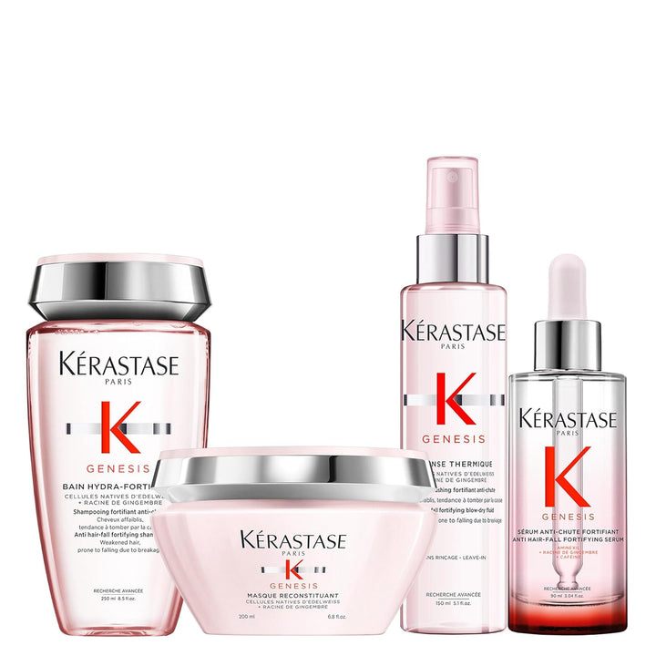 Kérastase, Genesis, Pflegeroutine mit Shampoo, Haarmaske, Haarkur & Hitzeschutzspray, Für feines und