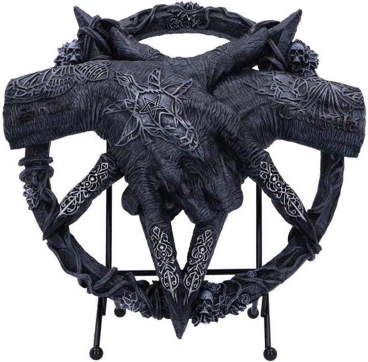 Nemesis Now, Schwarz, Hold of Baphomet, freistehend, 24,5 cm, Harz Einzelbett, Einzelbett