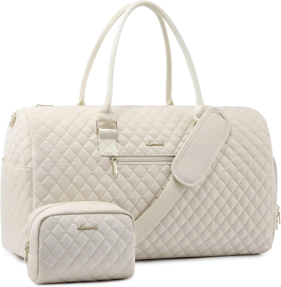 LOVEVOOK Reisetasche Sporttasche Damen, Weekender Travel Bag Kliniktasche Geburt mit Kulturtasche, S