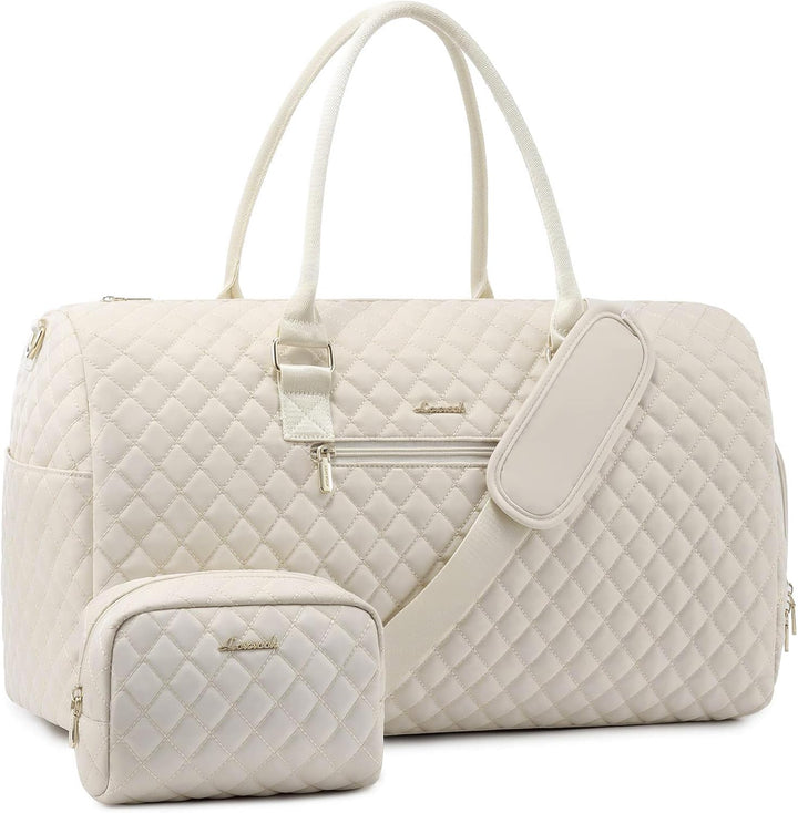 LOVEVOOK Reisetasche Sporttasche Damen, Weekender Travel Bag Kliniktasche Geburt mit Kulturtasche, S