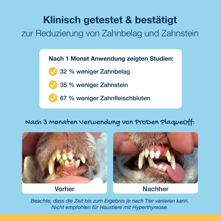 ProDen PlaqueOff Pulver für Hunde und Katzen, 180 g, gegen Mundgeruch, Plaque, Zahnstein 180g, 180g
