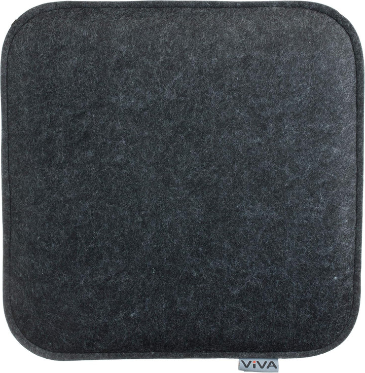 Brandsseller Sitzkissen Filz Eckig 8er Set 35x35x2 cm Stuhlkissen Sitzpolster Auflagen Anthrazit, An