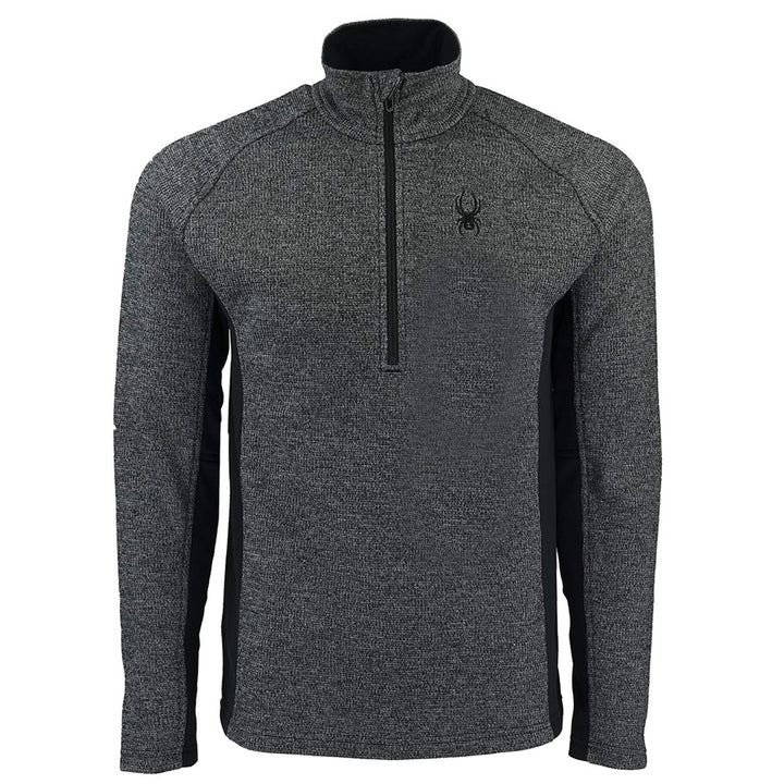 Spyder Herren 's Outbound Half Zip Mid Gewicht Stryke Jacke M Schwarz / Kalksteinfarben, M Schwarz /