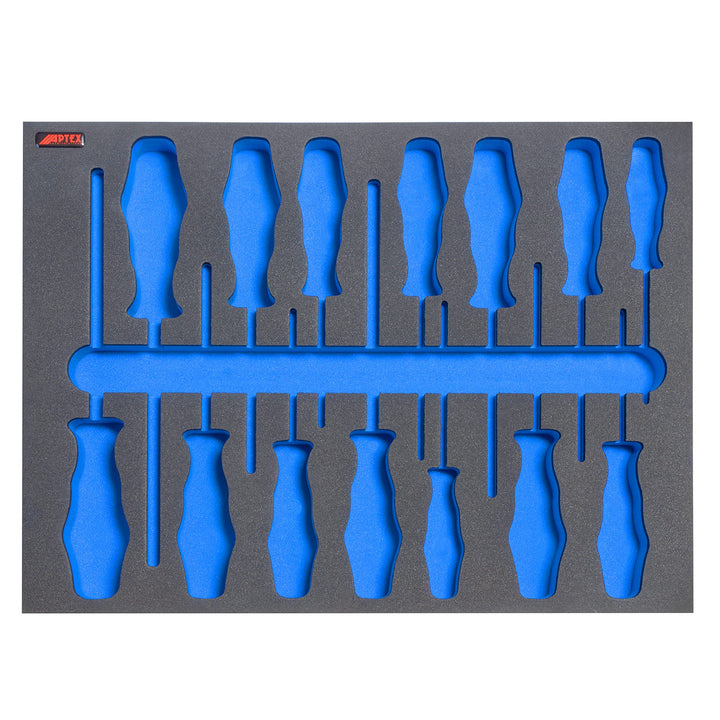 APTEX Schaumeinlage passend für Wera Schraubendreher Set Big Pack 300 Kraftform 14 teilig 300x400x35