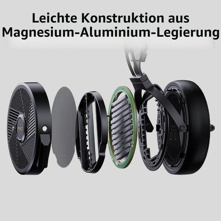 FiiO FT5 Open-Back 90 mm planar magnetische Kopfhörer für Audiophile/Studio, toller Klang, hohe Empf