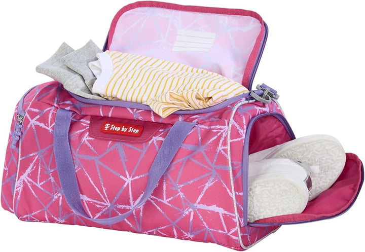 Step by Step Sporttasche „Star Stella“, llila/rosa, mit Nasswäschefach, Abnehmbarer Tragegurt, Verst