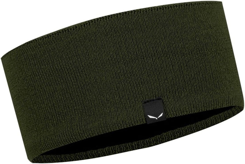 Salewa Puez Merino Headband Apparel UNI58 Dark Olive, UNI58 Dark Olive