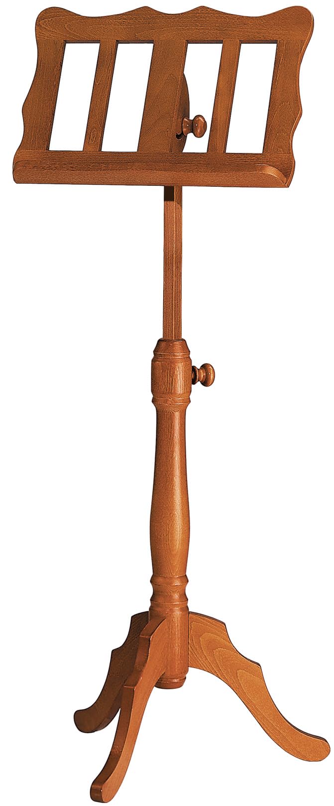K&amp;M 117 Holz-Notenpult – Solides Buchenholz Kirschbaumfarbig – 96 bis 132 cm ausziehbarer XXL-Notens