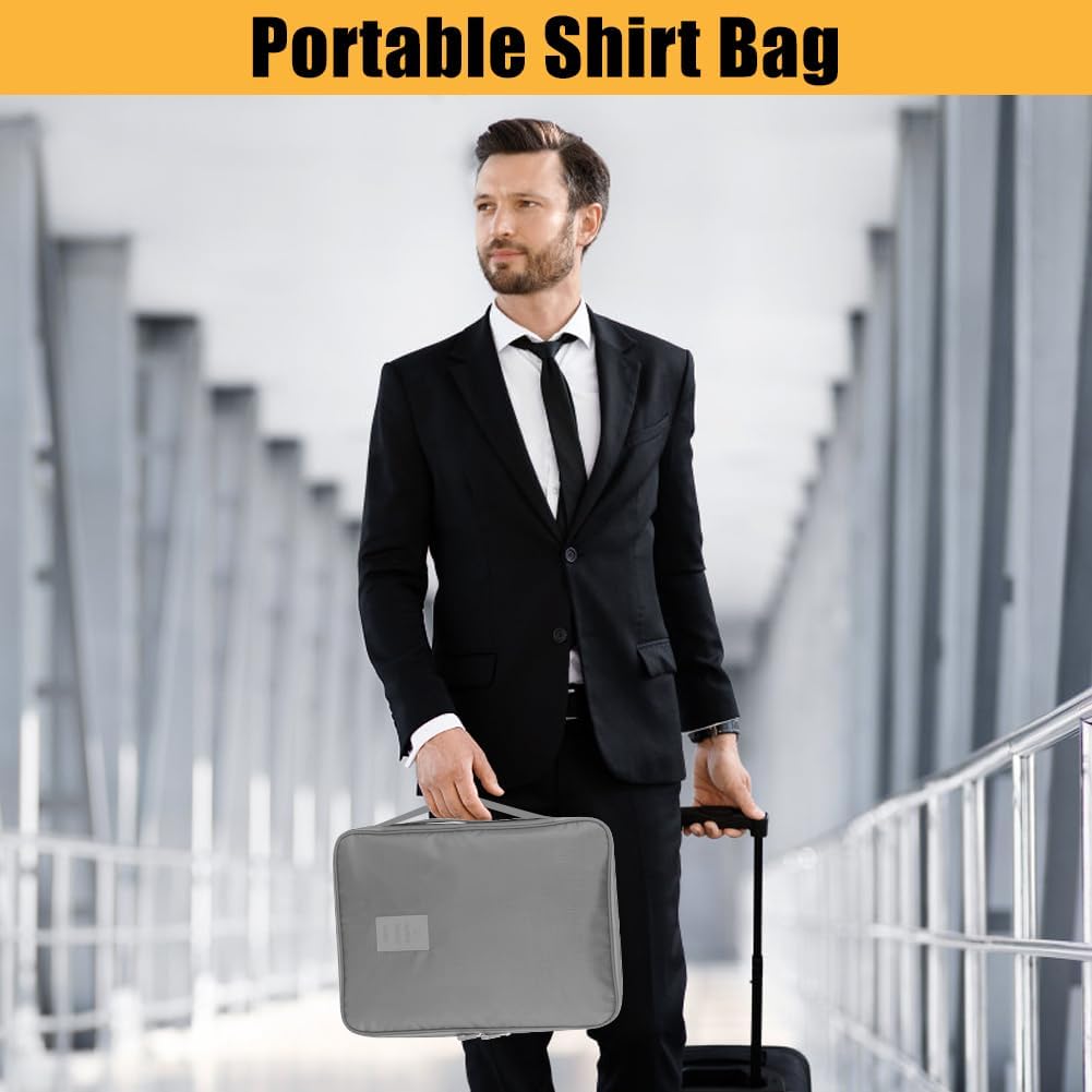 Hemdentasche für Koffer, Hemden Packtasche Portable Hemd Reisetasche Anti Falte Hemdtasche Knitterfr