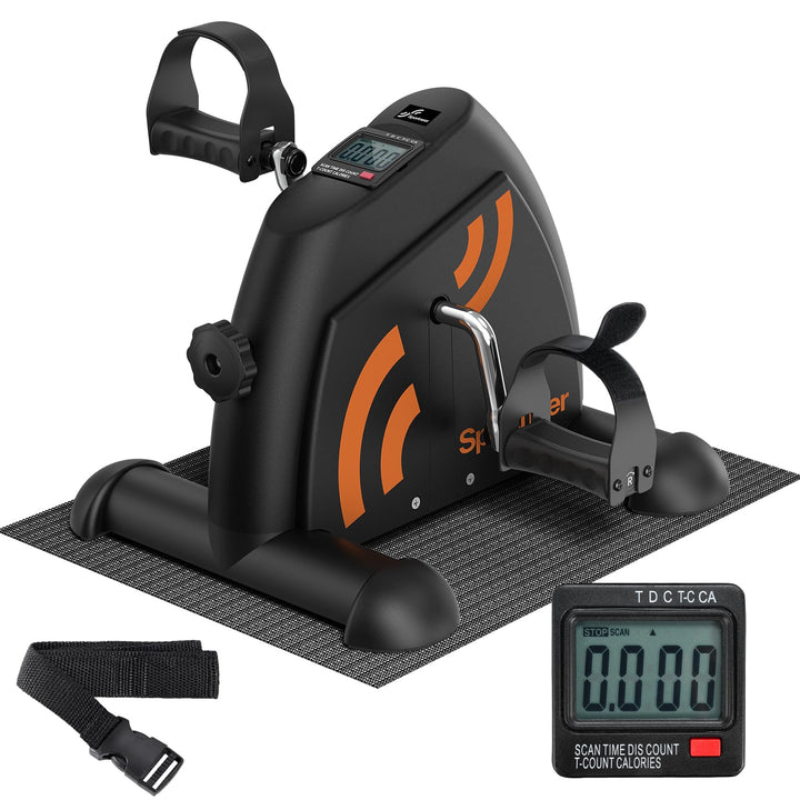 Sportneer Pedaltrainer für Senioren,Mini Heimtrainer mit LCD-Display, Fitnessgeräte für Zuhause – Ti