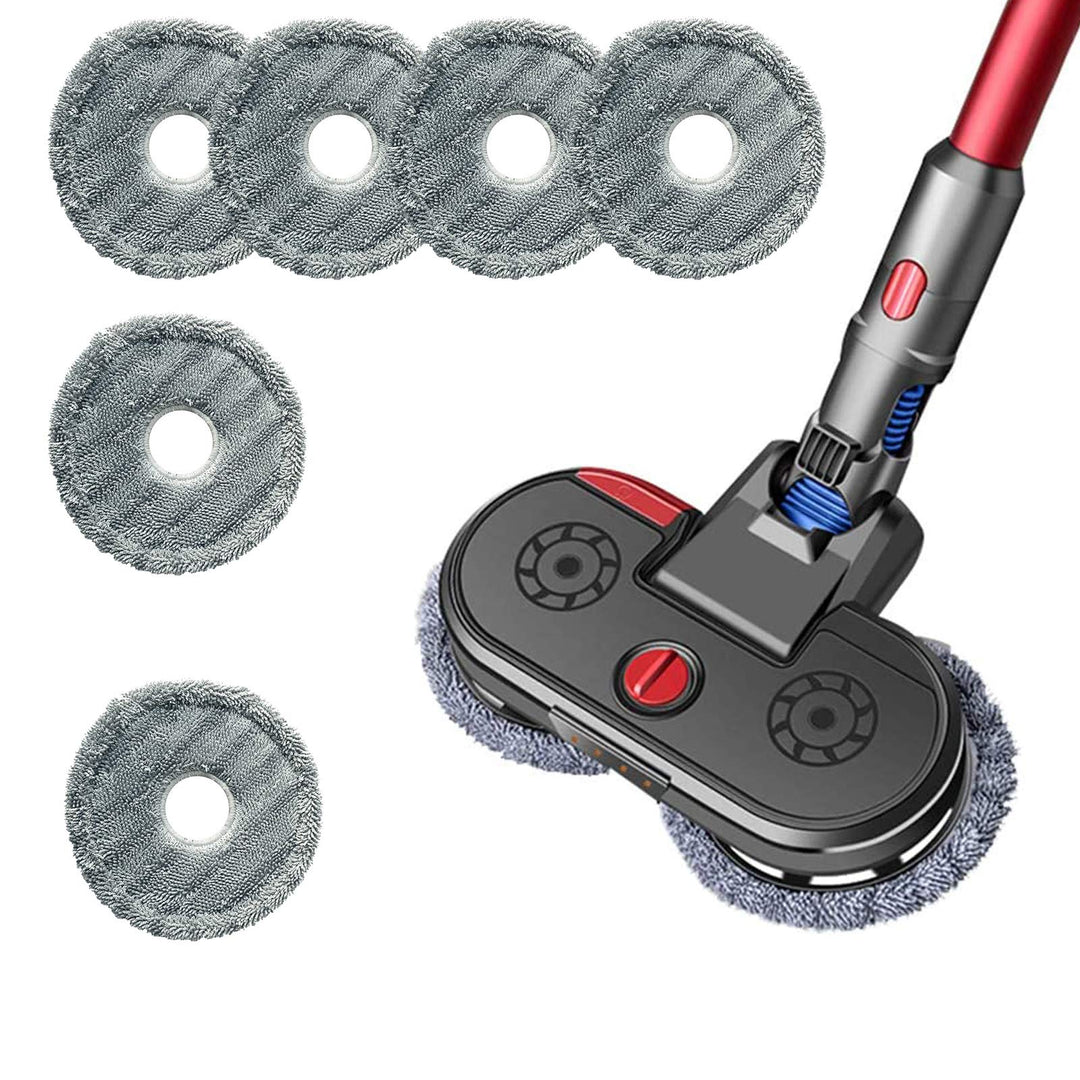 GYing elektrischer Wischkopf mit Zerstäubung und 6 Wischmopps für Dyson V7, V8, V10, V11,