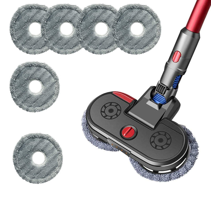 GYing elektrischer Wischkopf mit Zerstäubung und 6 Wischmopps für Dyson V7, V8, V10, V11,