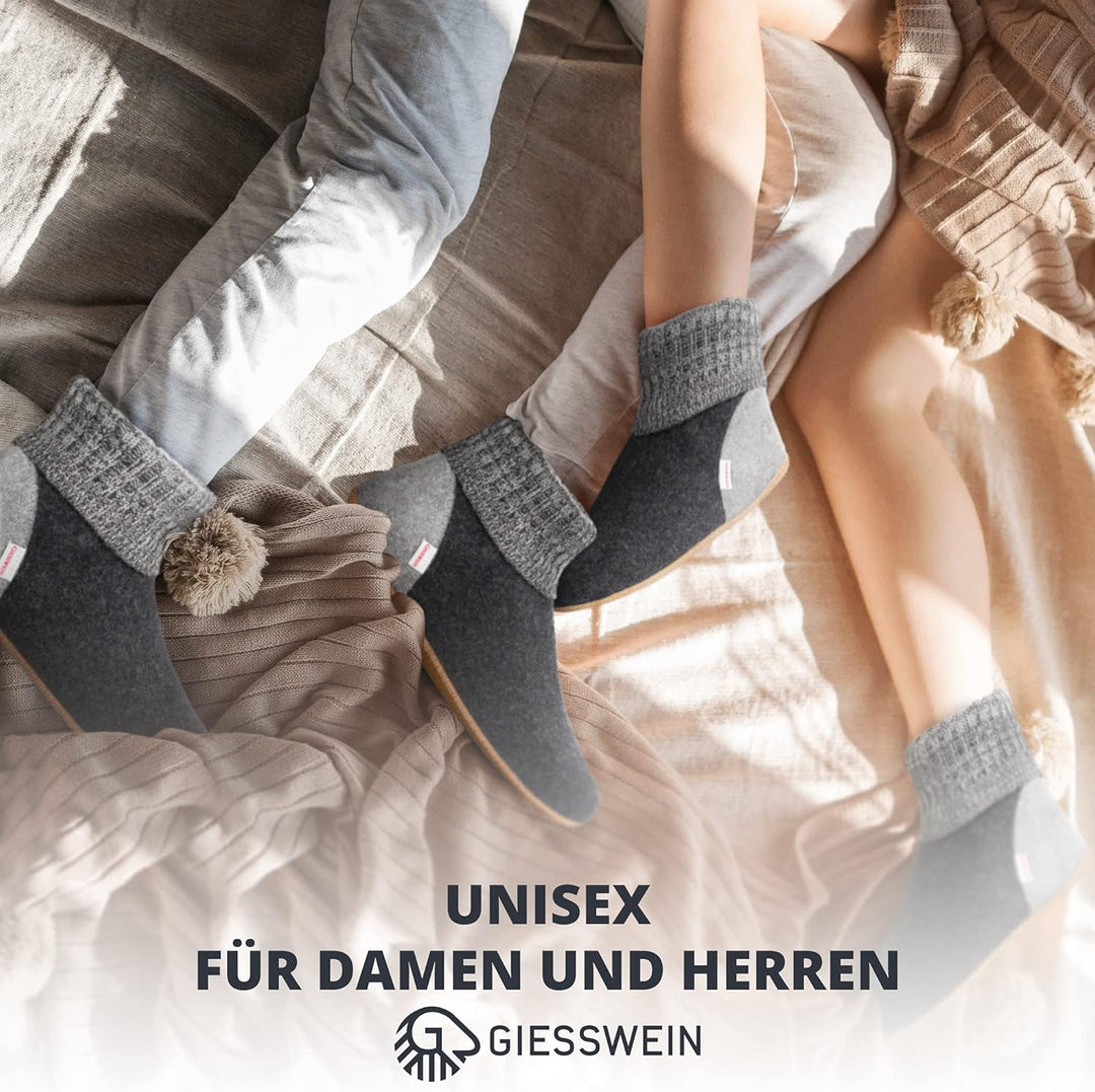 Giesswein Hüttenschuh Wildpoldsried 38 EU Anthrazit 019, 38 EU Anthrazit 019