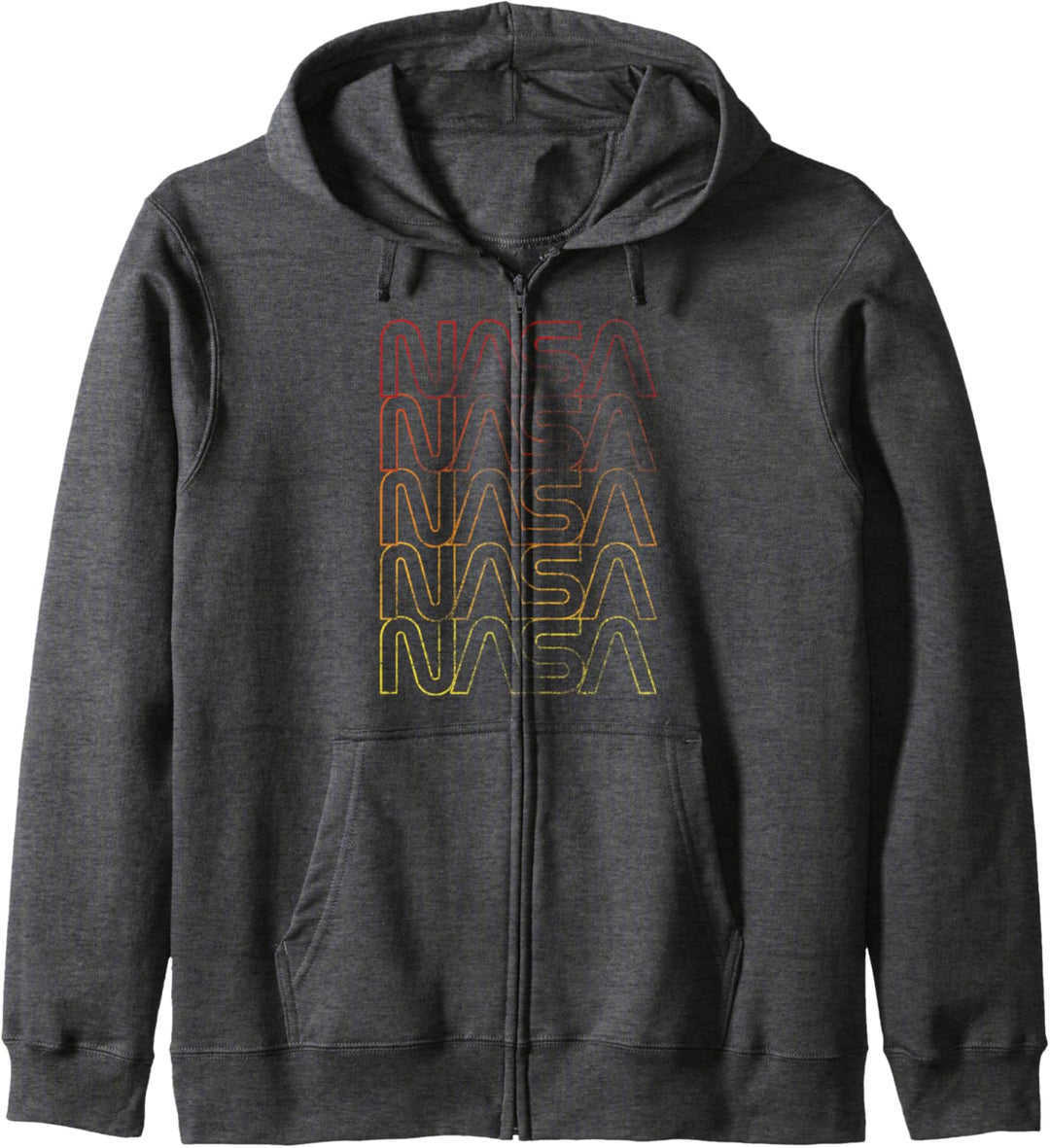NASA Logo Gradient Fade Red Yellow Kapuzenjacke