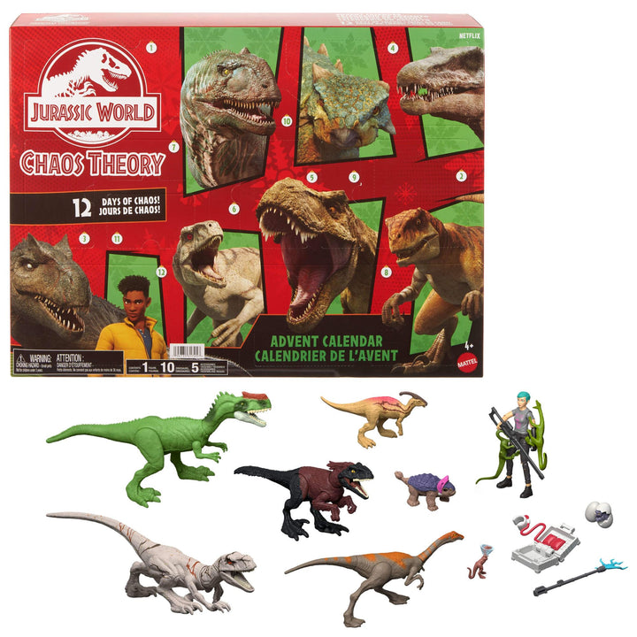 Jurassic World Chaostheorie Exklusiver Adventskalender mit 12 Türchen, 12 Tage voller Überraschungen