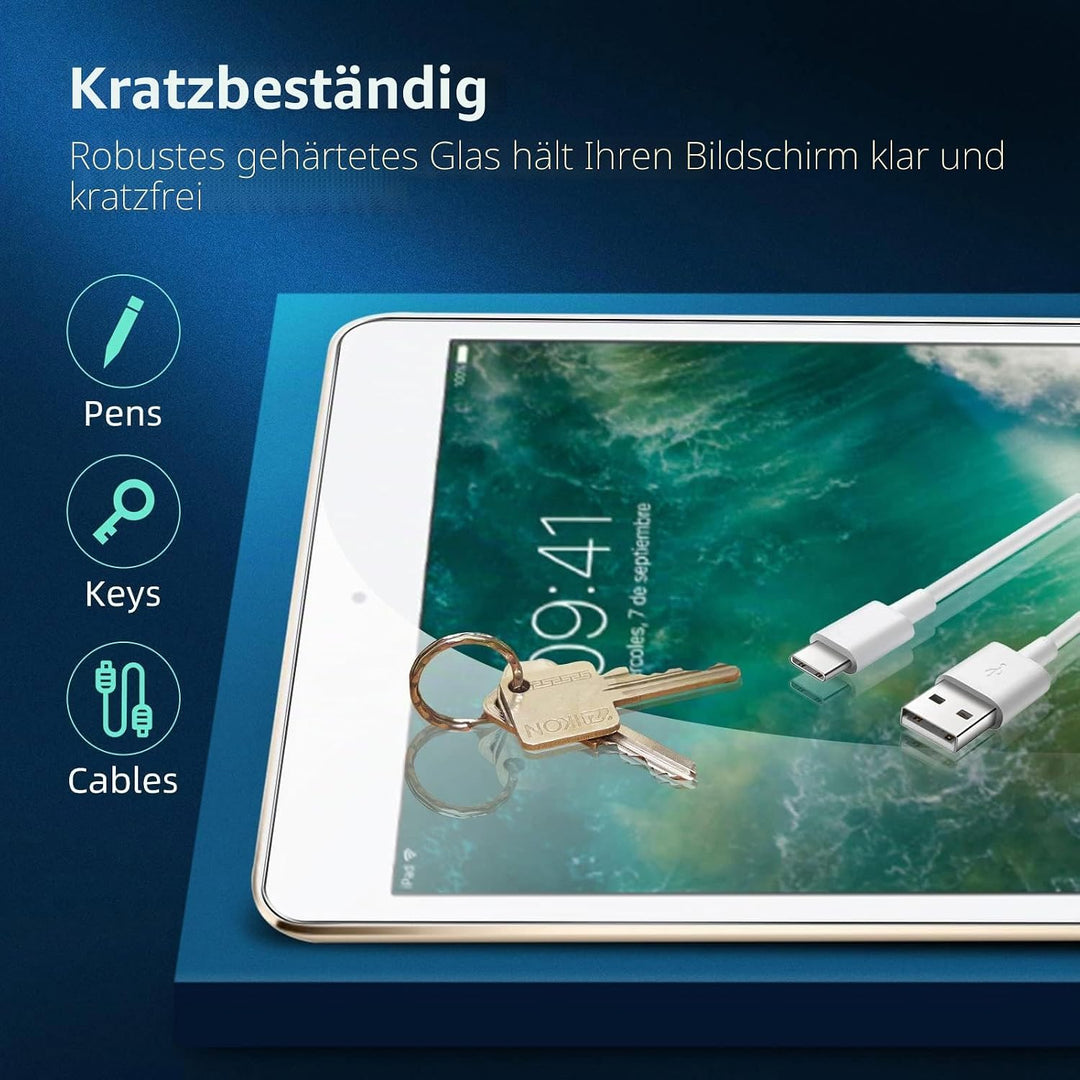 NEW'C 2 Stück, Schutzfolie für iPad Air 3 10,5 Zoll (2019), iPad Pro 10,5 Zoll (2017) und ein Ausric