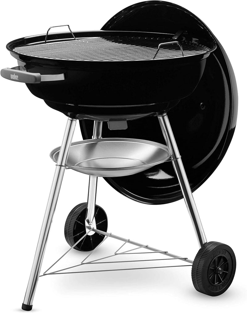 Weber Compact Kettle Holzkohlegrill, 57 cm, Schwarz (1321004), 58x66x96 cm 57cm