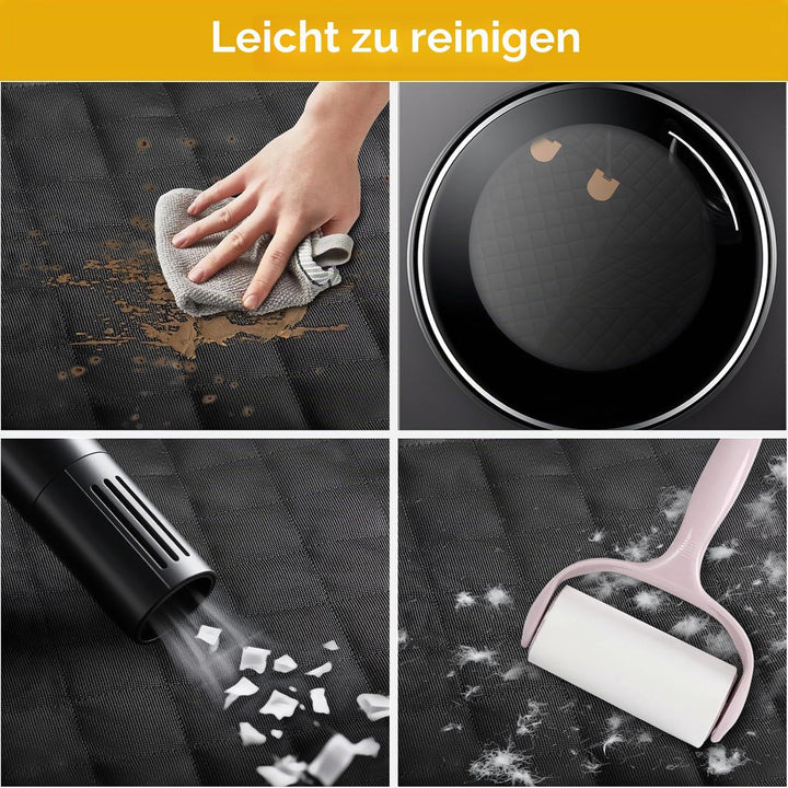 Hundedecke Auto Rückbank Autoschondecke für Hunde, rutschfest, Kratzfest, wasserdicht, mit Hundegurt