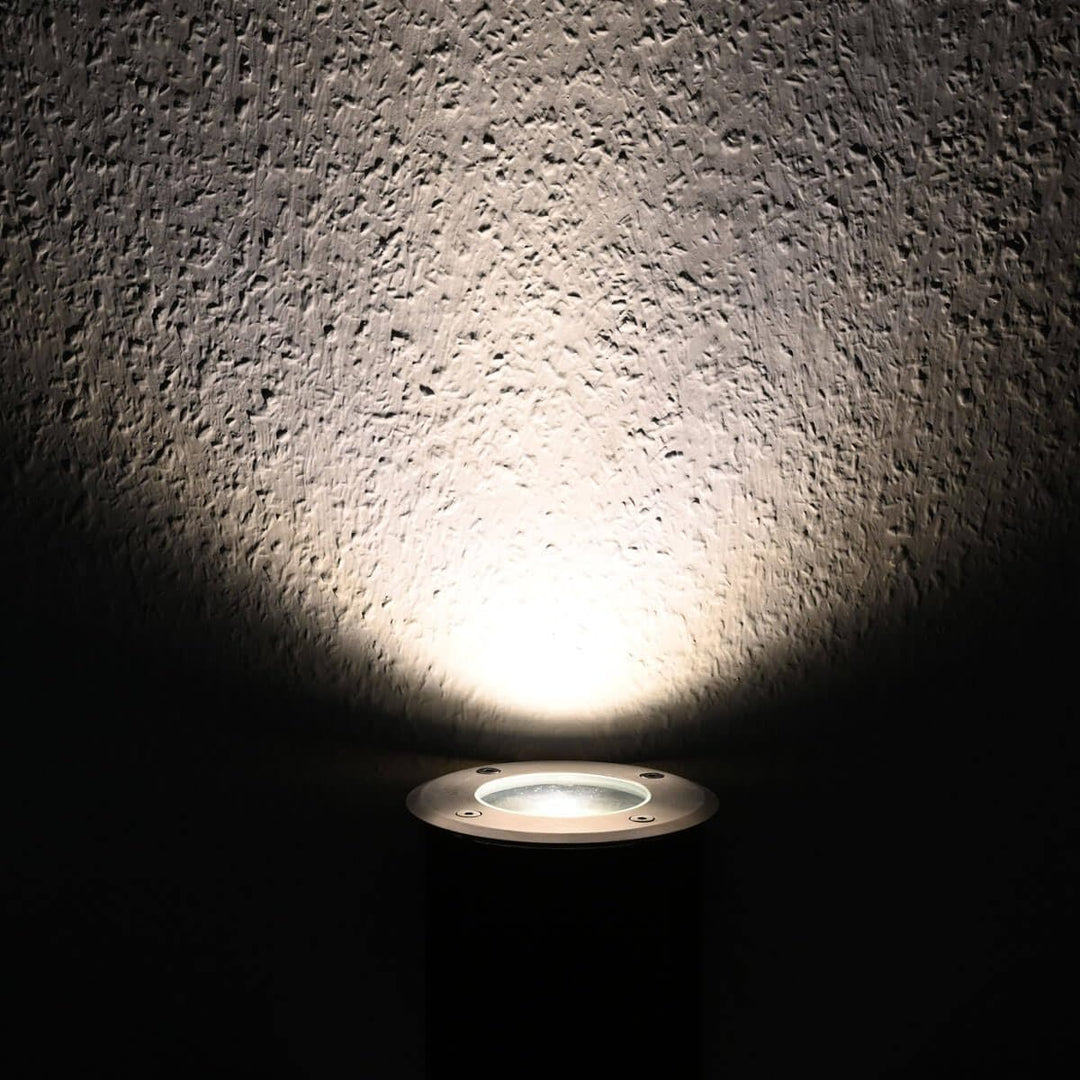 VBLED LED Bodeneinbaustrahler 12V AC mit 5W LED Leuchtmittel Warmweiss