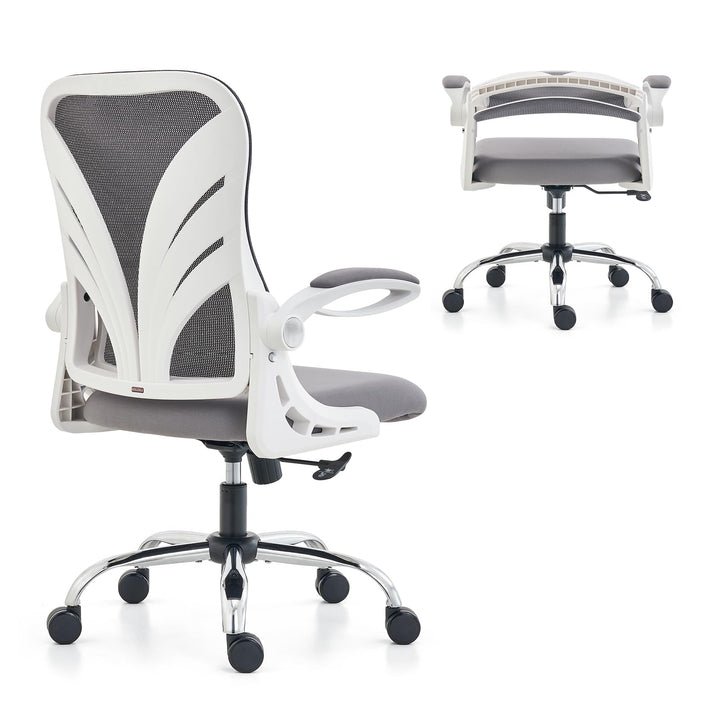 HOLLUDLE Ergonomischer Bürostuhl mit Klappbarer Rückenlehne, Schreibtischstuhl mit Erweitertem Sitz(