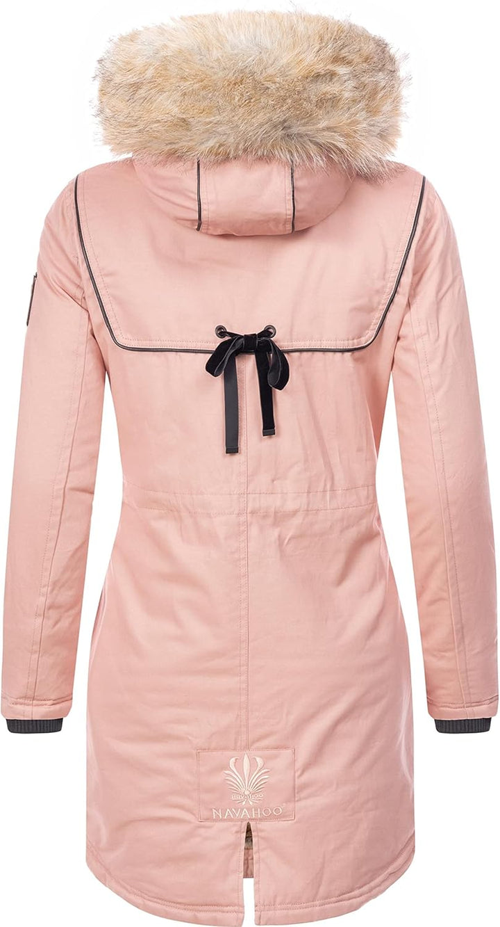 Navahoo Damen Warmer Winterparka mit Kapuze Bombii XS-XXL XXL Rosa, XXL Rosa