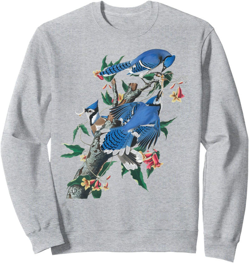 Vintage BlueJays Birdwatcher Bird Illustration Design Sweatshirt