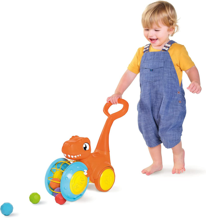 Toomies E73254 Tomy Pic &amp; Push T. Rex, Children, Jurassic World, Educational Push &amp; Go Vehicle, Colo