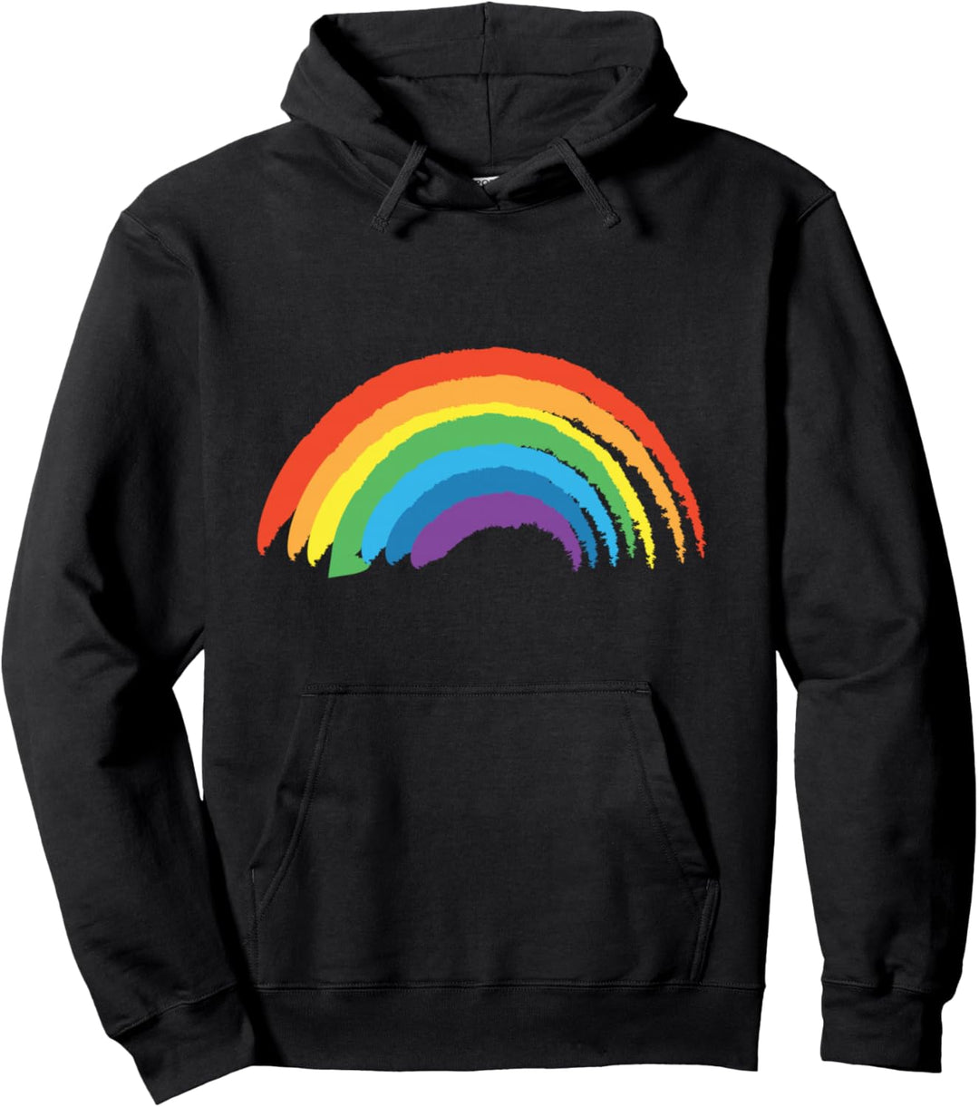 Regenbogen mit schönen bunten Farben - Retro Vintage Pullover Hoodie