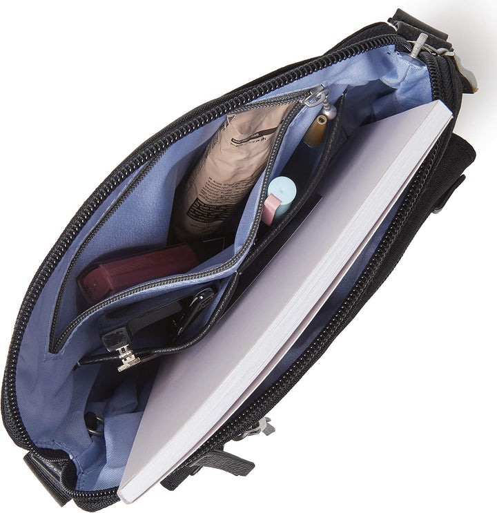 Baggallini Damen Escape Crossbody mit RFID-Handy-Armband Schwarz, Schwarz