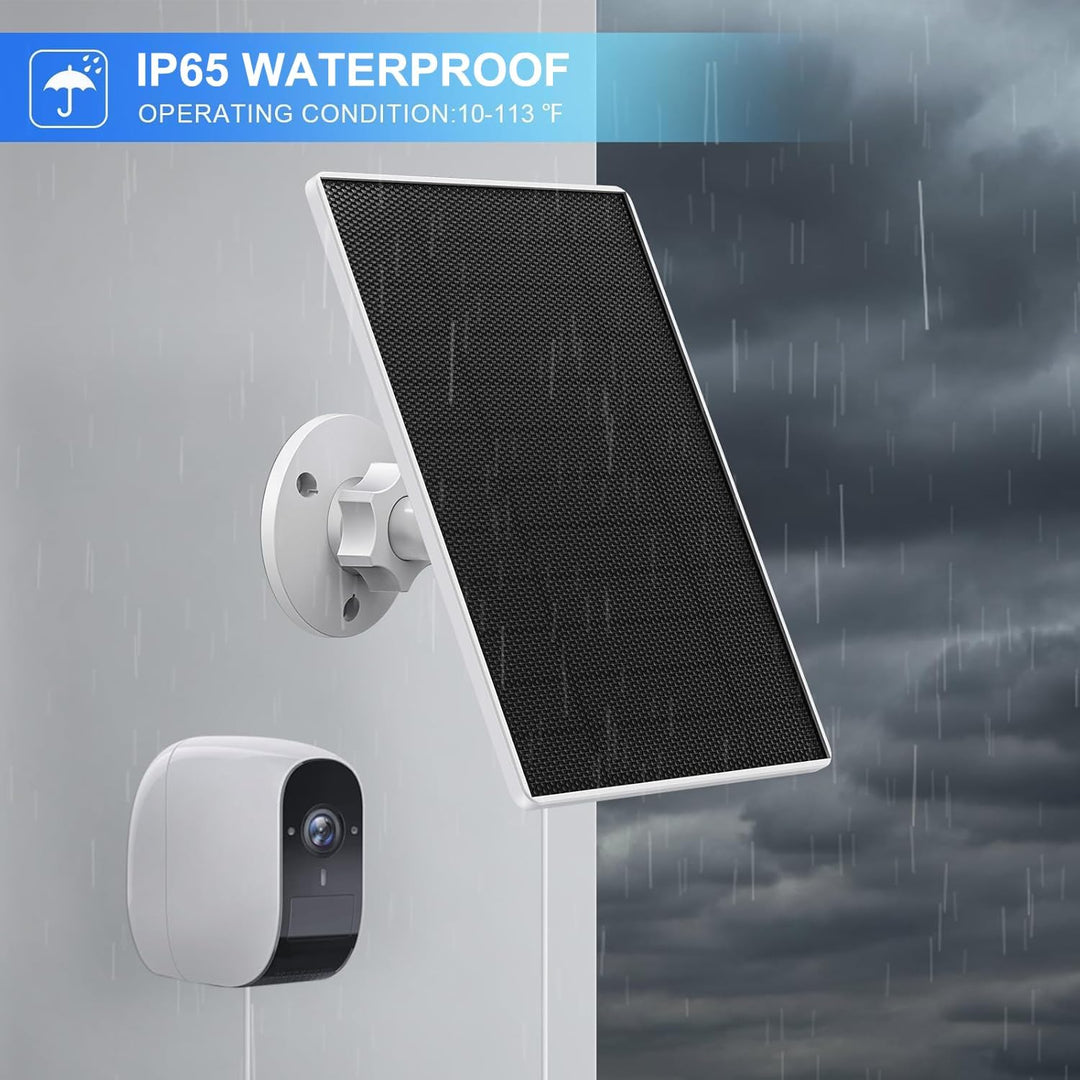 Solarpanel für eufy Kamera, 5 W Solarpanel für Eufy E, 2C/2C Pro, 2/2Pro, E20/E40, Solo, SoloCam-Str