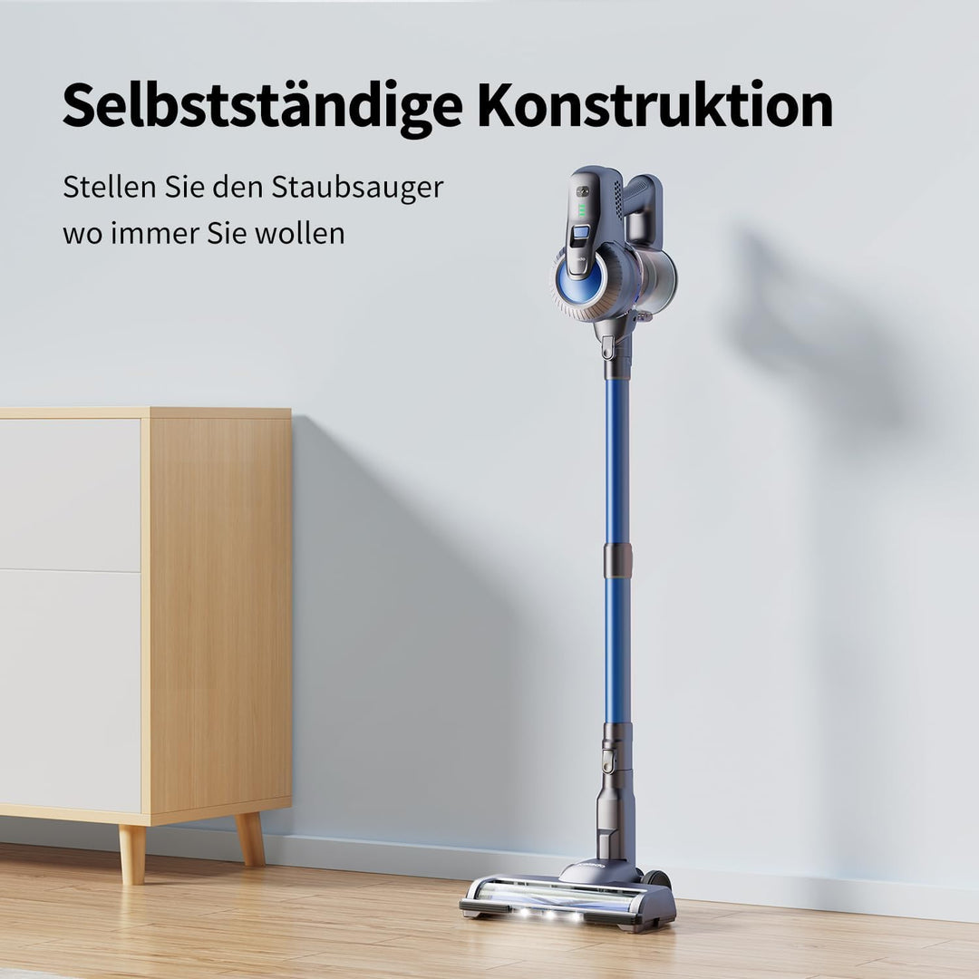 Kalado KCV500 Akku Staubsauger, 23kPa Saugleistung Ultraleichter Staubsauger Kabellos, 6-in-1 Handst