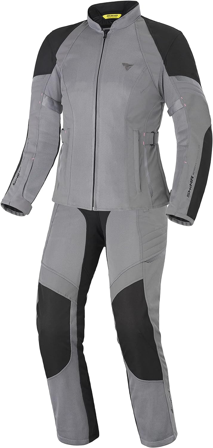 SHIMA JET Motorradkombi Damen - Atmungsaktive Sommer Mesh Motorcycle Stadt Textiljacke Männer mit Wa