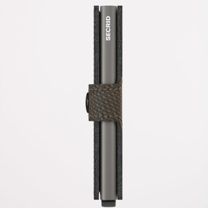 Secrid Unisex-Erwachsene Miniwallet Carbon Khaki Reisezubehör-Brieftasche, Talla única