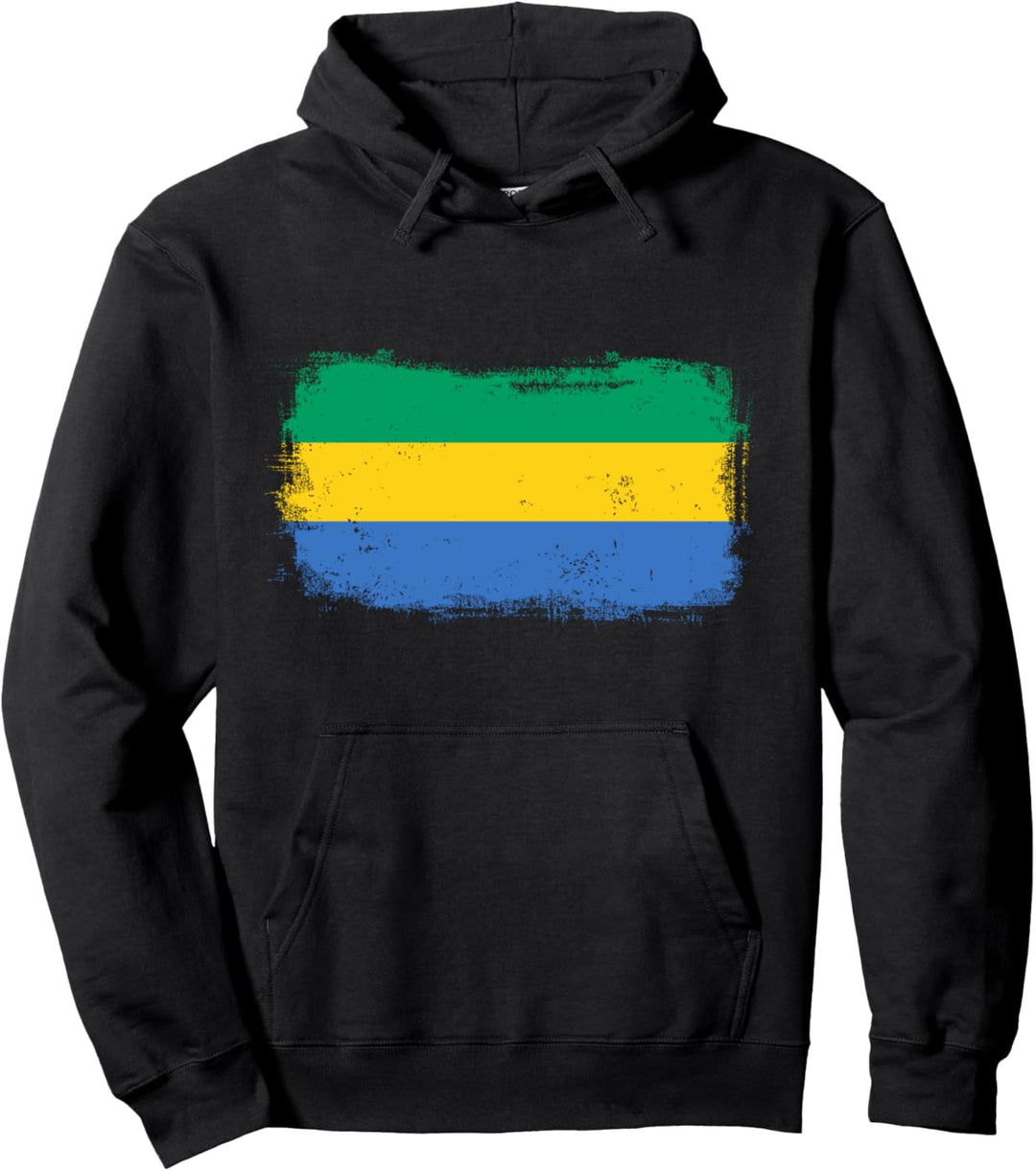 Gabun Gabunische Nationalflagge Pullover Hoodie