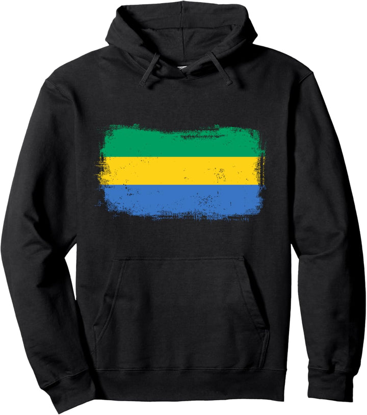 Gabun Gabunische Nationalflagge Pullover Hoodie