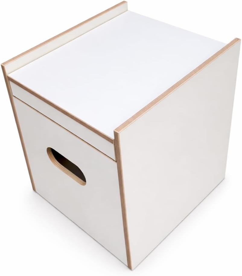 Toiletten Hocker Weiss Porta Potti 165/365 inkl. Polster Blau ohne Toilette