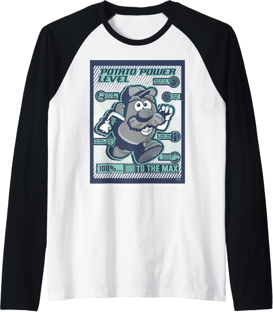 Mr. Potato Head Potato Power Level Poster Raglan
