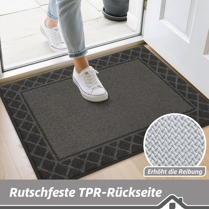 BEQHAUSE Fussabtreter Innen, Fussmatte, Schmutzfangmatte Waschbar, TPR rutschfest Fussabtreter Innen