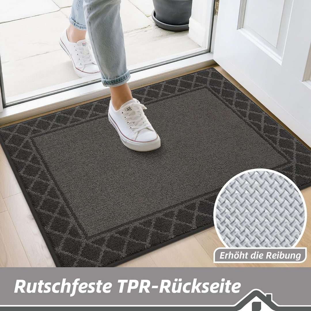 BEQHAUSE Fussabtreter Innen, Fussmatte, Schmutzfangmatte Waschbar, TPR rutschfest Fussabtreter Innen