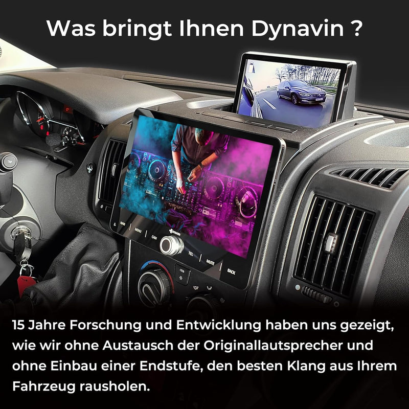 DYNAVIN Android Autoradio Navi für FIAT Ducato Citroën Jumper II Peugeot Boxer II: 10,1 Zoll Radio m