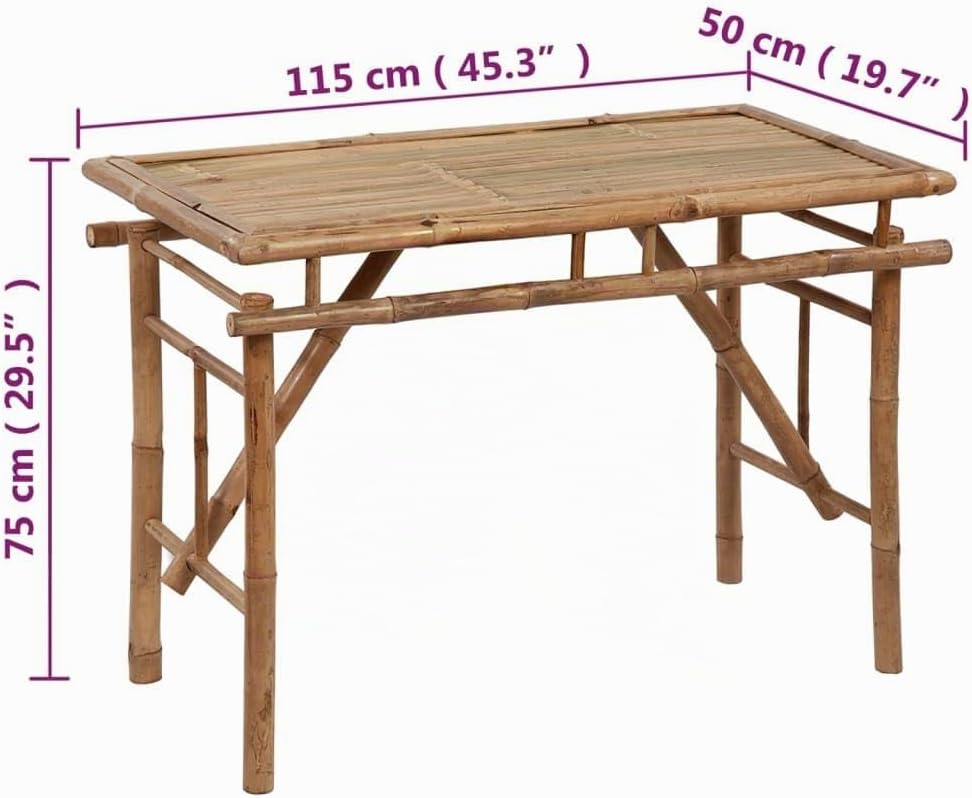 vidaXL Gartentisch, Klapptisch für Innen Aussen, Campingtisch Klappbar Tragbar, Gartenmöbel Terrasse